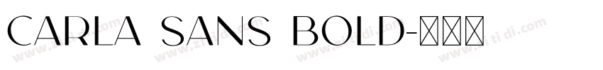 Carla Sans Bold字体转换